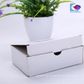 Folable White Corrugated Cardboard Ruse shipping box For Garment